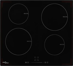 vidaXL Plită cu inducție cu 4 arzătoare, control tactil, sticlă 7000 W