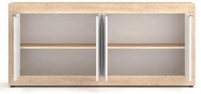 Comodă RUNEA, stejar Sonoma/albă