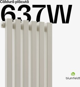 Blumfeldt Radiator Delgado | design modern | 25 x 120 cm | 637 W | conexiune centrală