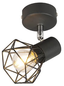 Spotlight Art Deco negru cu rotire și înclinare - Mosh