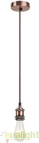 Lustra, Pendul design Industrial Style, finisaj bronz, diametru 10cm, Fixy 1417 RX