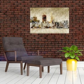 Tablou - Oraș artistic (90x60 cm)