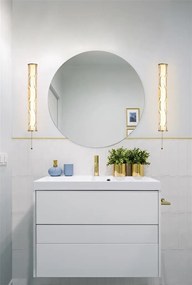 Aplica LED de perete baie metal aurie Vibrate 43cm