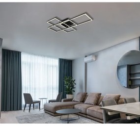 Plafonieră LED dimabilă Globo 67227-40NBSH GABRIEL 40W/230V d. 51x74 cm + telecomandă