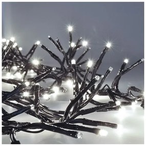 Instalație LED de Crăciun 576xLED/8 funcții 8m IP44 alb rece + telecomandă Solight 1V11-W