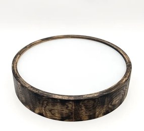 Plafonieră OAK SMOKY 2xE27/15W/230V ø 37,5 cm stejar/maro închis