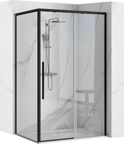 Cabina de dus SOLAR BLACK MAT 80x100 cm