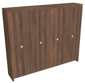 Dulap înalt pentru haine Verno 248 x 46 x 210 cm, nuc