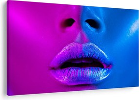 Tablou - Imaginea buzelor colorate (90x60 cm)