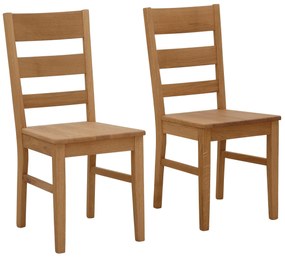 Set 2 scaune Paul stejar 41,5/56,5/93 cm