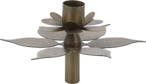 Suport pentru lumanare, din metal, H9cm, Flower