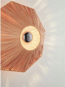 Aplica de perete cu design texturat ELVIO caramiziu 30cm