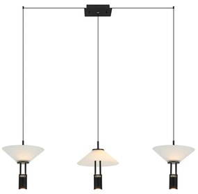 Lustra LED suspendata design modern decorativ Newy 3L negru