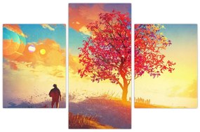 Tablou - casa în deal (90x60 cm)