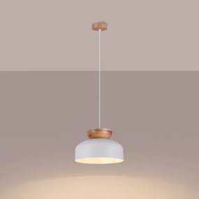 Lustră pe cablu Sollux SL.1350 MARION 1xE27/15W/230V alb