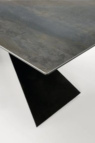 Masa extensibila Luciano marmura albastra/negru L180-230 cm