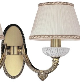 Aplica de perete din alama 2 brate design italian 5400
