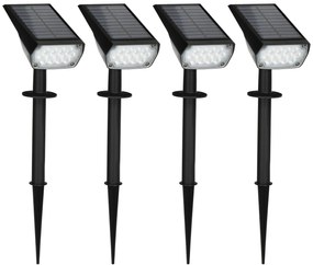 Outsunny Lampi de gradina , aplica de perete, lumina solara cu LED IP65 pentru exterior, cu 3 lumini de culoare | AOSOM RO