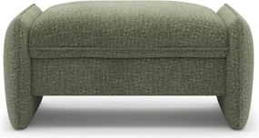 Taburet verde cu tapițerie din chenille Georgia – Micadoni