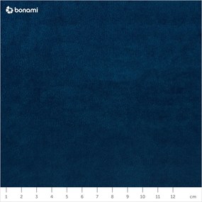 Pat matrimonial albastru închis tapițat din catifea cu spațiu de depozitare cu somieră 200x200 cm Brody – Mazzini Beds