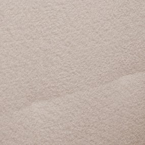 Taburet bej cu tapițerie din stofă bouclé Ariella – Ropez