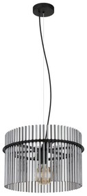 Pendul design modern GORLEY negru, fumuriu 40cm