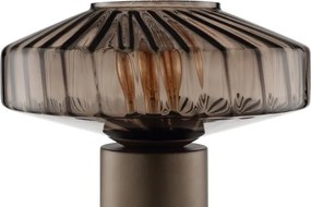 Brilliant - Lampă de masă LYN 1xE27/20W/230V maro/maro fumuriu