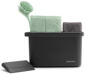 Set pentru spălat vase gri închis din plastic reciclat SinkSide – Brabantia