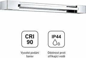Brilagi - Iluminare LED pentru oglinzi de baie AQUA LINE LED/12W/230V 45 cm IP44 crom lucios