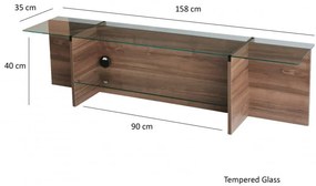 Comoda TV Escape - Walnut