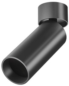 Spot LED aplicat directionabil, dimabil, design tehnic Focus negru, 3000K