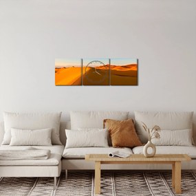 Tablou deșertului (cu ceas) (90x30 cm)