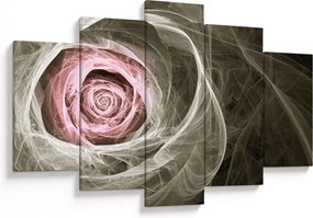 Tablou - Abstract trandafir roz deschis roz (150x105 cm)