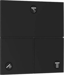 Ventil incastrat negru mat Hansgrohe ShowerSelect Comfort E 3 functii