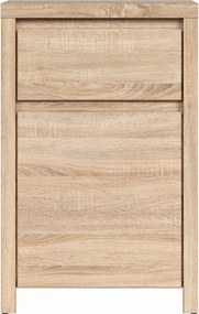Comoda KASPIAN KOM1D1SP, stejar sonoma, PAL, 49x41x77 cm