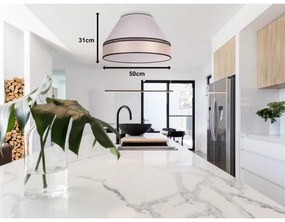 Duolla - Plafonieră AVIGNON 1xE27/15W/230V d. 50 cm bej