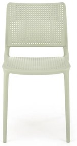 Set masa rotunda Lopez + 4 scaune din plastic K514 menta