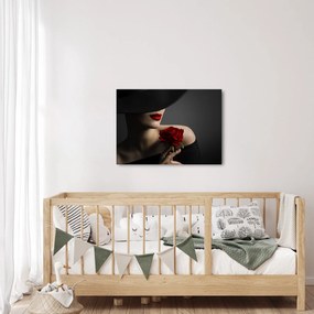 Tablou - Femeia cu flori (70x50 cm)