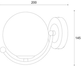 Aplică GEORGIA 1xE14/5W/230V crom mat/fumuriu