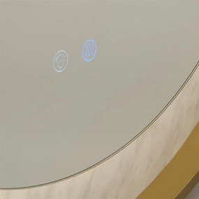 Oglinda cu iluminat pentru baie cu protectie IP44 Luxo LED, 80cm
