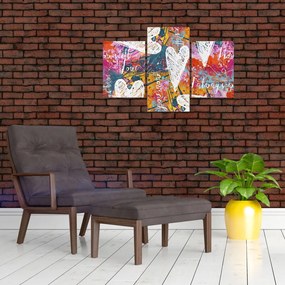 Tablou - Inima pe un fundal abstract (90x60 cm)