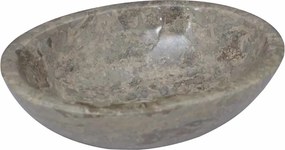 vidaXL Chiuvetă, gri, 53x40x15 cm, marmură