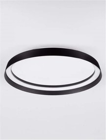 Plafoniera LED design modern circular ORMI negru D-45cm