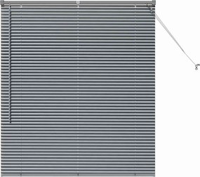 vidaXL Jaluzele venetiene Manual Gri închis 130 x 120 cm Aluminiu