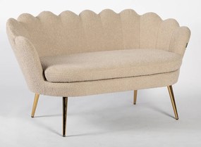 FREY Latte din Boucle cu Spătar cu Picioare Aurii