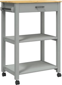 vidaXL Cărucior de bucătărie „MONZA”, 60x40x88,5 cm, lemn masiv de pin