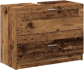 vidaXL Dulap de Baie cu raft Lemn Vechi 78 x 37 x 59 cm Lemn compozit