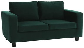 Canapea tapiţată, 3 locuri, ţesătură smarald, LUANA
