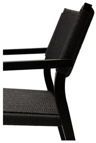 Fotoliu negru din împletitură de trestie Loop – DAN-FORM Denmark