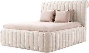 Pat dublu tapitat design elegant LUX Sycamore, Bouclé cream